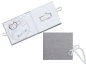 Preview: CD/USB Case 15x15 cm. Weiss, Grau